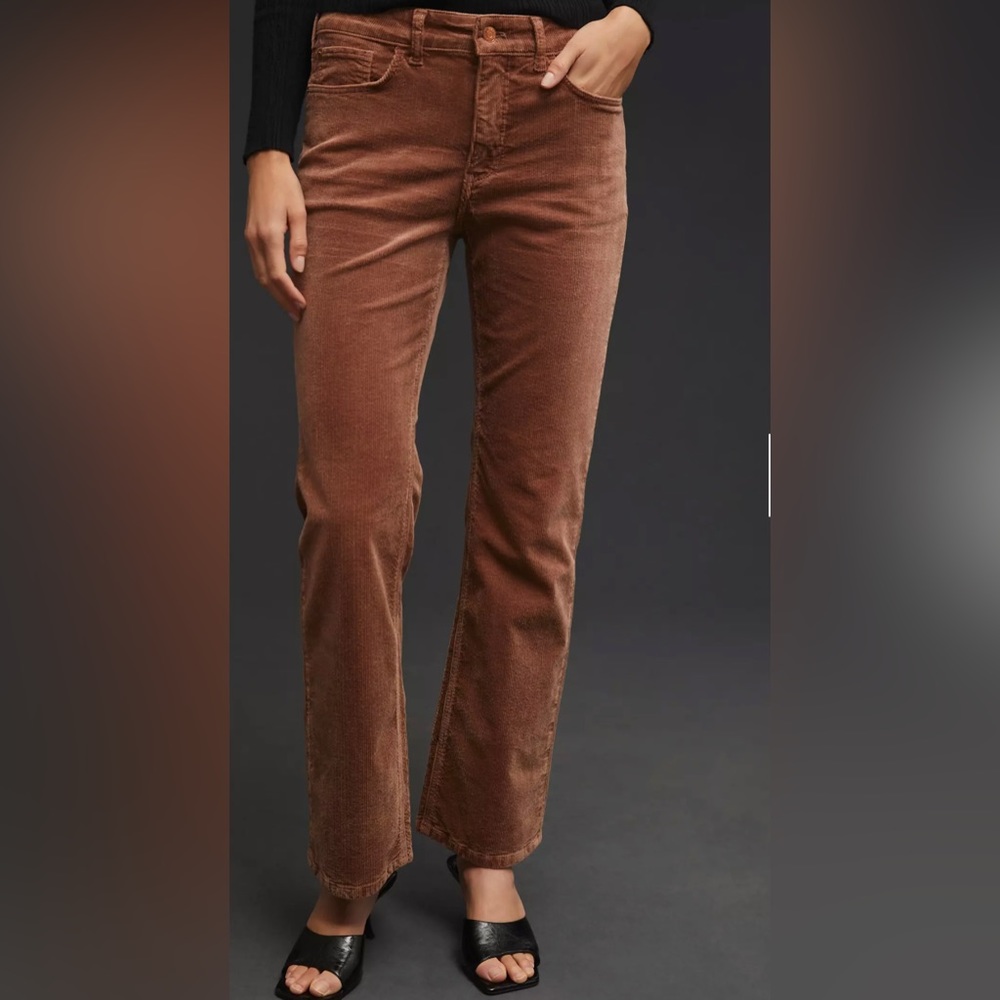 Pilcro by Anthropologie corduroy straight leg pants size 28 Tall